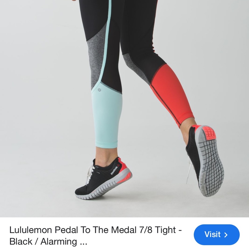 Lululemon Black Leggings 7/8 Like New!